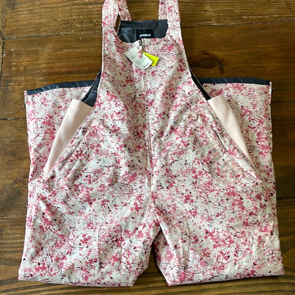 Womens NWT TSLA Ski Snowboard Bib Size Large